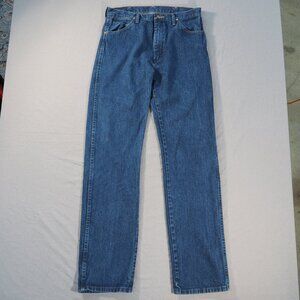 Wrangler Jeans Mens 32x38 Dark Blue 13MWZ Indigo Cowboy Rancher Rodeo Rider